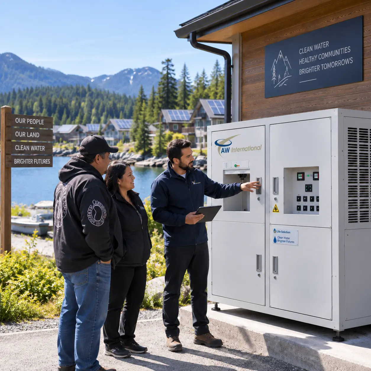 Prepared response logistics with atmospheric water as one component.