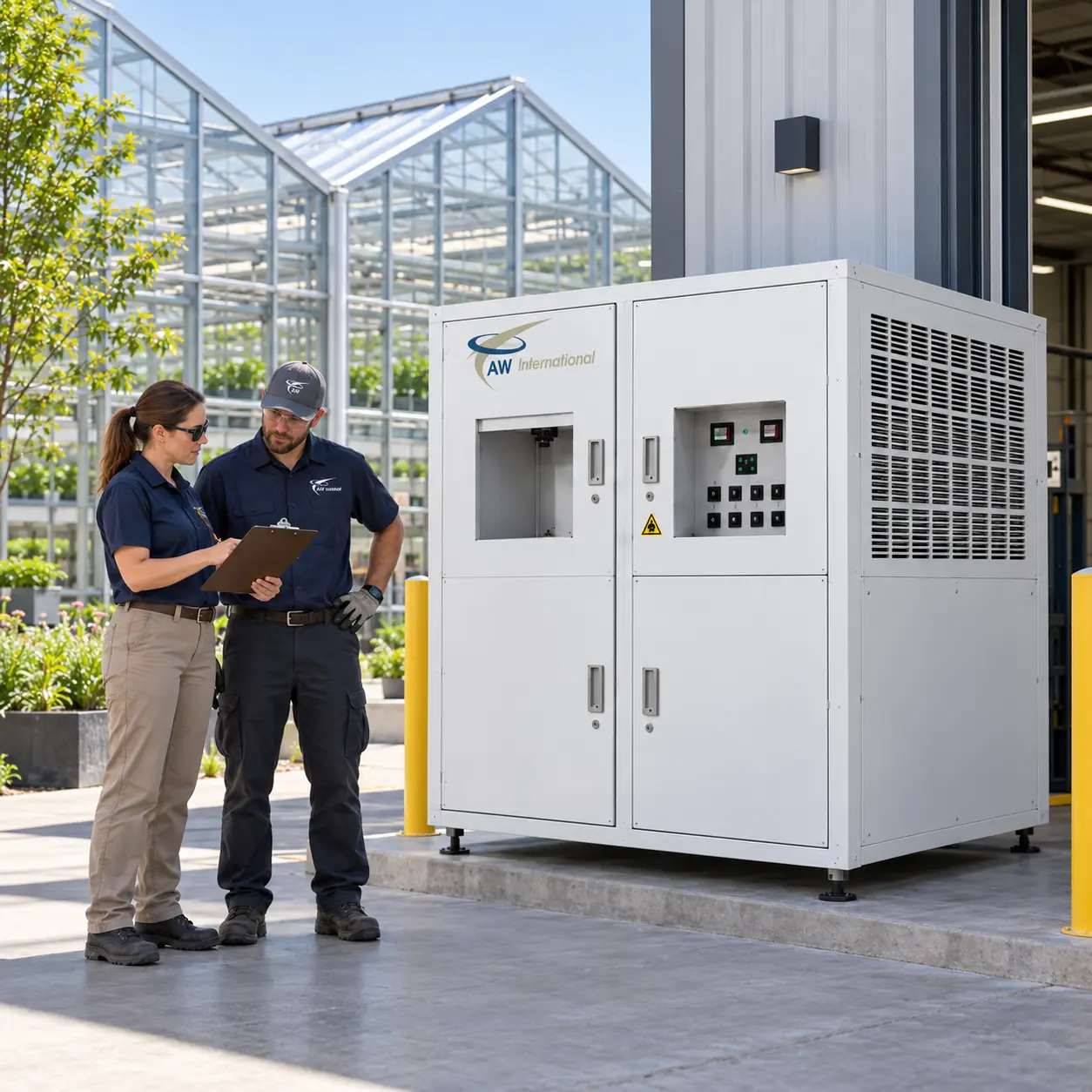 Workforce drinking-water application at a clean industrial or agricultural site.