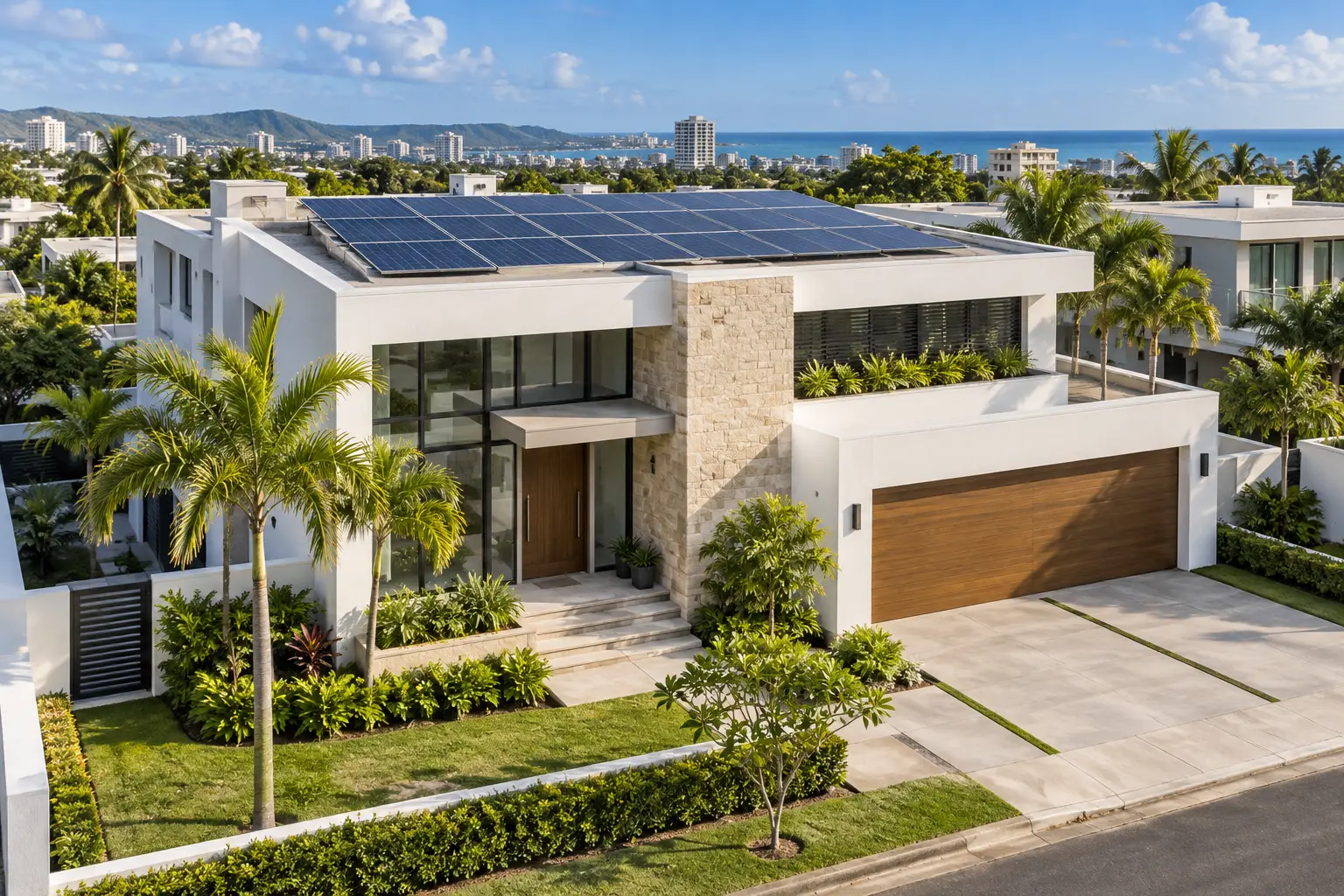 Water generation integrated with a responsibly engineered renewable-energy system.